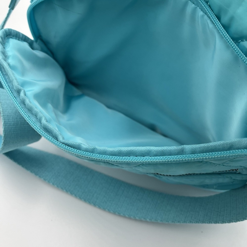 I.N.C. INTERNATIONAL CONCEPTS Margeauxx Quilted Crossbody Aqua Blue Summer Vacay - Picture 10 of 12